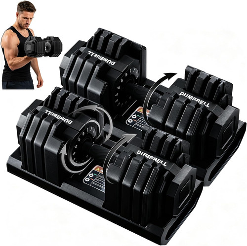 Adjustable dumbbells pair - adjustable,