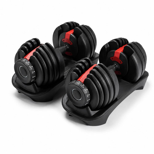 Adjustable dumbbells set - adjustable, 2x
