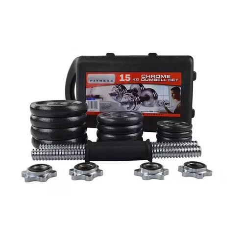 15kg adjustable dumbbells set - adjustable,