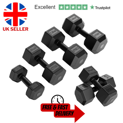 Exersci hex dumbbells 5kg - hex, 2.5kg