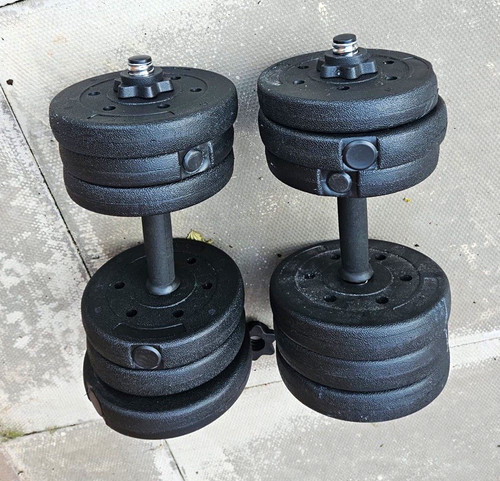 Adjustable dumbbells pair - adjustable, 15