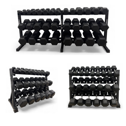 Hex dumbbells set 50kg - hex, 2.5–50kg
