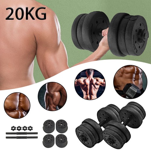 20kg dumbells pair gym - dumbells, of
