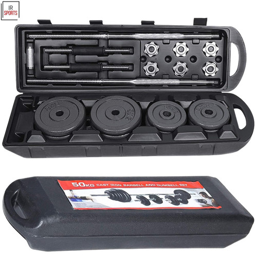 Adjustable dumbbells set 50kg - dumbbells,