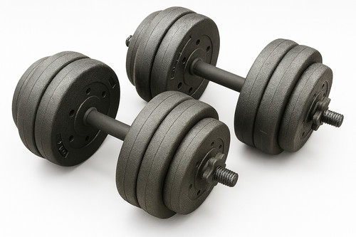 Adjustable 28kg dumbbells set - adjustable,