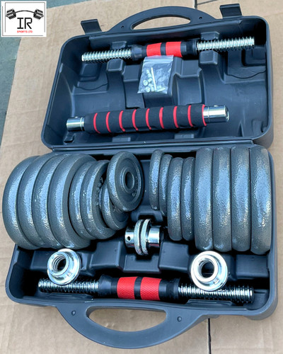 Cast iron adjustable dumbbell - iron,