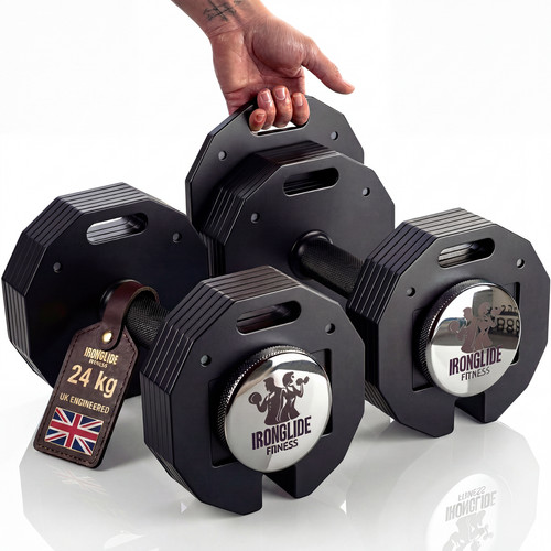 Ironglide adjustable dumbbells - adjustable,