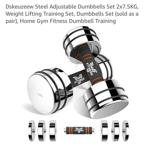 Steel adjustable dumbbells - adjustable,